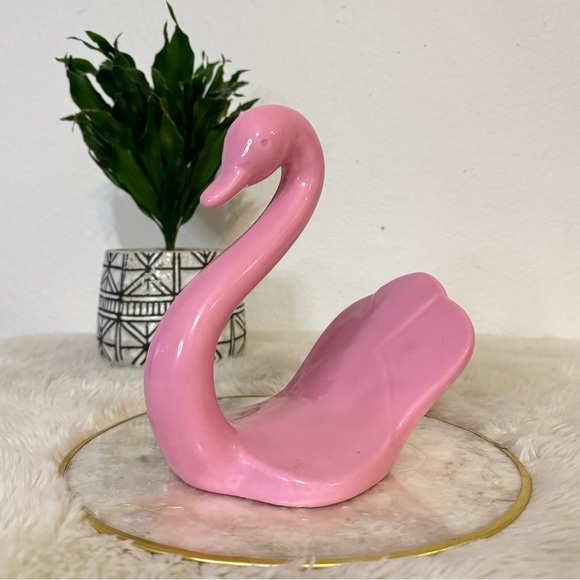 Vintage Ceramic Swan - Pink - Picture 3 of 6